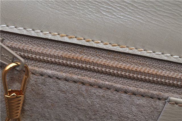 Authentic GUCCI Vintage Shoulder Cross Body Bag Purse Leather Ivory 8988E