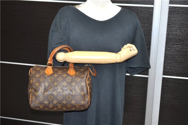 Authentic Louis Vuitton Monogram Speedy 25 Hand Bag Purse M41528 LV 8989C