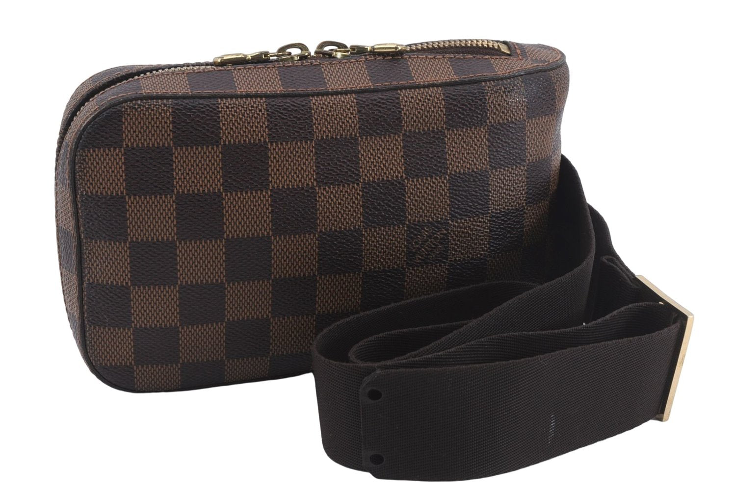 Authentic Louis Vuitton Damier Geronimos Waist Body Bag N51994 LV 8990D