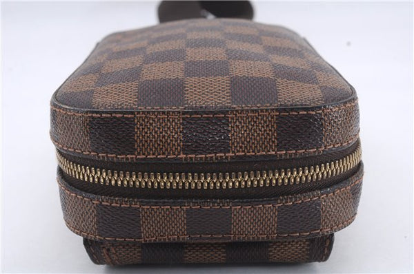 Authentic Louis Vuitton Damier Geronimos Waist Body Bag N51994 LV 8990D