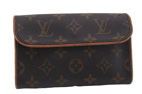 Authentic Louis Vuitton Monogram Pochette Florentine Pouch LV 8994D