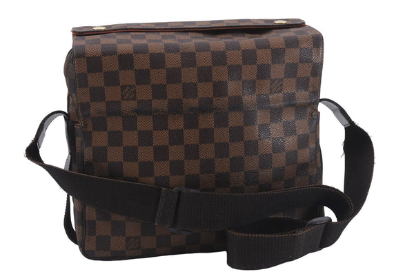 Authentic Louis Vuitton Damier Naviglio Shoulder Cross Body Bag N45255 LV 8995D