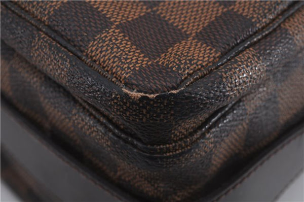 Authentic Louis Vuitton Damier Naviglio Shoulder Cross Body Bag N45255 LV 8995D