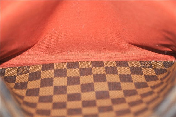 Authentic Louis Vuitton Damier Naviglio Shoulder Cross Body Bag N45255 LV 8995D