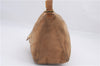 Authentic FENDI Vintage Shoulder Hand Bag Purse Suede Leather Beige 8996D