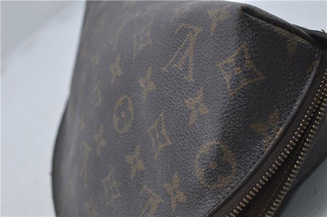 Louis Vuitton Monogram Trousse Demi Ronde 23 Cosmetic Pouch M47520 LV Junk 8998D