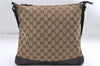 Authentic GUCCI Shoulder Cross Body Bag GG Canvas Leather 145857 Brown 9000D
