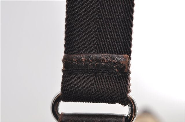 Authentic GUCCI Shoulder Cross Body Bag GG Canvas Leather 145857 Brown 9000D