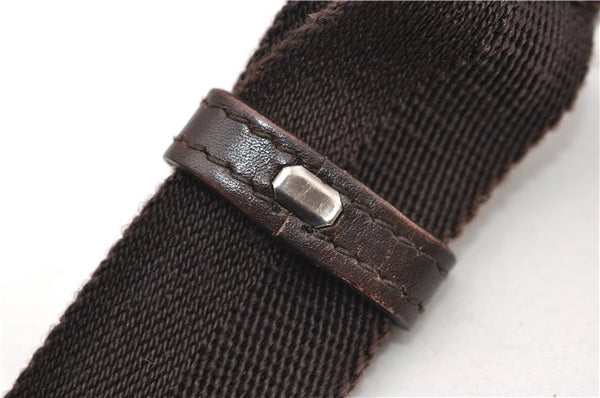 Authentic GUCCI Shoulder Cross Body Bag GG Canvas Leather 145857 Brown 9000D