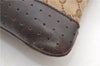 Authentic GUCCI Shoulder Cross Body Bag GG Canvas Leather 145857 Brown 9000D