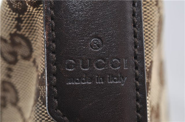Authentic GUCCI Shoulder Cross Body Bag GG Canvas Leather 145857 Brown 9000D