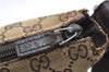 Authentic GUCCI Shoulder Cross Body Bag GG Canvas Leather 145857 Brown 9000D