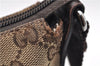 Authentic GUCCI Shoulder Cross Body Bag GG Canvas Leather 145857 Brown 9000D