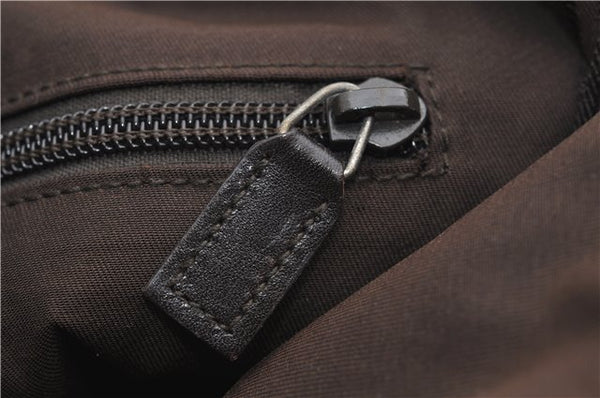 Authentic GUCCI Shoulder Cross Body Bag GG Canvas Leather 145857 Brown 9000D