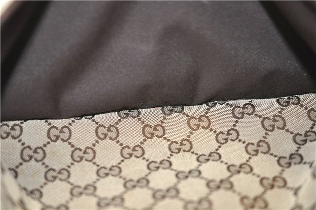 Authentic GUCCI Shoulder Cross Body Bag GG Canvas Leather 145857 Brown 9000D