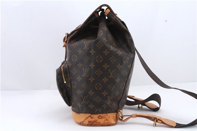 Authentic Louis Vuitton Monogram Montsouris GM Backpack M51135 LV 9002C