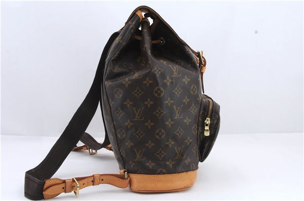 Authentic Louis Vuitton Monogram Montsouris GM Backpack M51135 LV 9002C