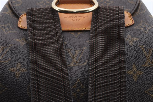Authentic Louis Vuitton Monogram Montsouris GM Backpack M51135 LV 9002C