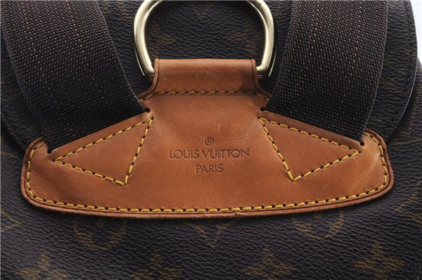 Authentic Louis Vuitton Monogram Montsouris GM Backpack M51135 LV 9002C