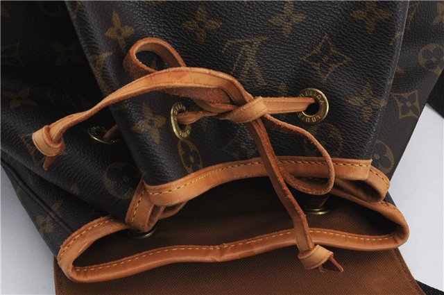 Authentic Louis Vuitton Monogram Montsouris GM Backpack M51135 LV 9002C