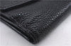 Authentic CHANEL Caviar Skin CC Logo Bifold Wallet Purse Black 9002D