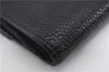 Authentic CHANEL Caviar Skin CC Logo Bifold Wallet Purse Black 9002D