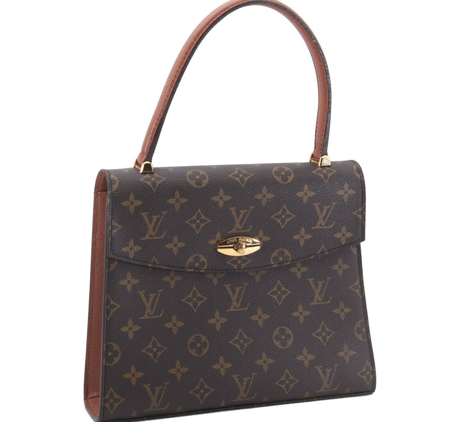 Authentic LOUIS VUITTON Monogram Malesherbes Hand Bag M51379 LV 9004A