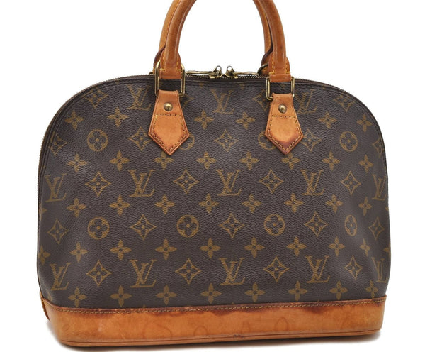 Authentic Louis Vuitton Monogram Alma Hand Bag M51130 LV 9006C
