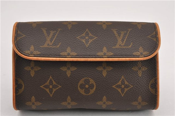 Auth Louis Vuitton Monogram Pochette Florentine Pouch Waist Bag M51855 LV 9007F