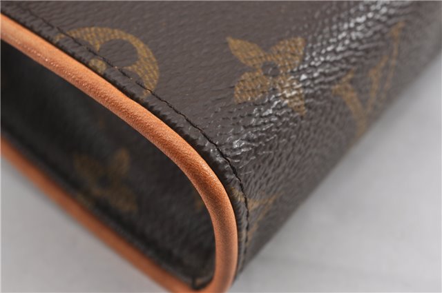 Auth Louis Vuitton Monogram Pochette Florentine Pouch Waist Bag M51855 LV 9007F