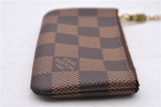 Authentic Louis Vuitton Damier Pochette Cles Coin Purse Case N62658 LV Box 9008E