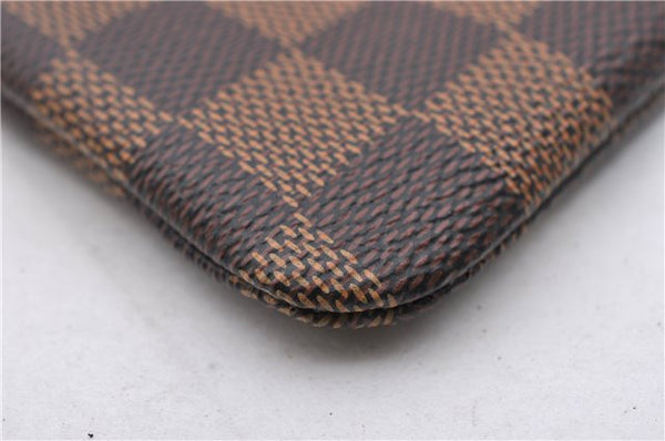 Authentic Louis Vuitton Damier Pochette Cles Coin Purse Case N62658 LV Box 9008E