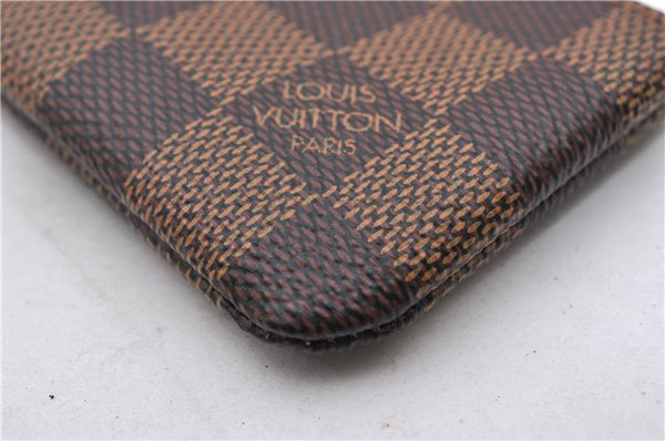 Authentic Louis Vuitton Damier Pochette Cles Coin Purse Case N62658 LV Box 9008E