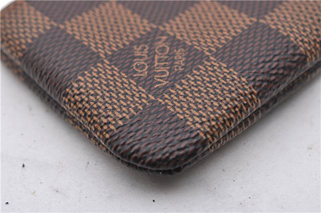 Authentic Louis Vuitton Damier Pochette Cles Coin Purse Case N62658 LV Box 9008E