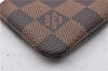 Authentic Louis Vuitton Damier Pochette Cles Coin Purse Case N62658 LV Box 9008E