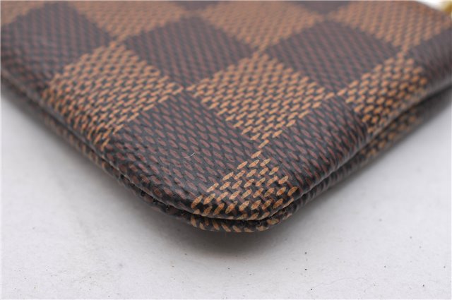 Authentic Louis Vuitton Damier Pochette Cles Coin Purse Case N62658 LV Box 9008E