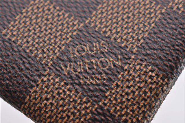 Authentic Louis Vuitton Damier Pochette Cles Coin Purse Case N62658 LV Box 9008E