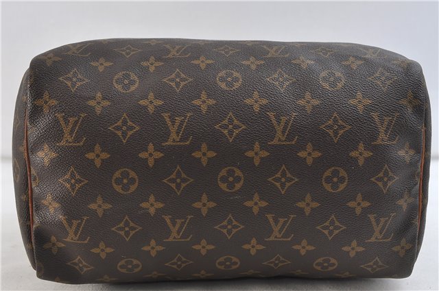 Authentic Louis Vuitton Monogram Speedy 30 Hand Bag M41526 LV 9009C