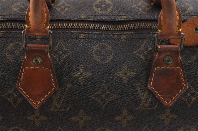 Authentic Louis Vuitton Monogram Speedy 30 Hand Bag M41526 LV 9009C