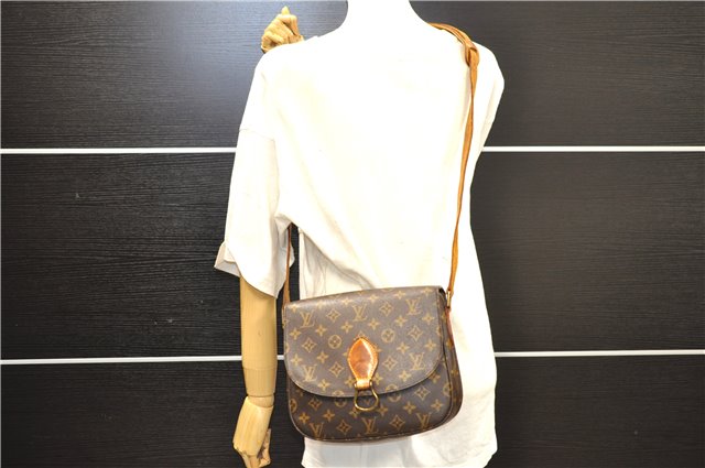 Auth Louis Vuitton Monogram Saint Cloud GM Shoulder Cross Bag M51242 LV 9013D