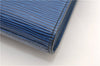 Authentic Louis Vuitton Epi Arts Deco Clutch Bag Blue M52635 LV 9014D
