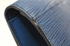 Authentic Louis Vuitton Epi Arts Deco Clutch Bag Blue M52635 LV 9014D