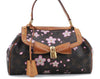 Auth Louis Vuitton Monogram Cherry Blossom Sac Retro PM Hand Bag M92012 LV 9016C