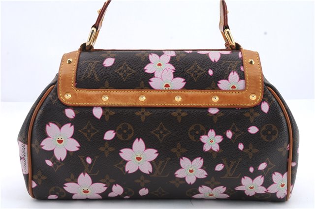 Auth Louis Vuitton Monogram Cherry Blossom Sac Retro PM Hand Bag M92012 LV 9016C