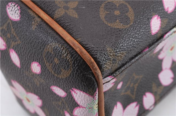 Auth Louis Vuitton Monogram Cherry Blossom Sac Retro PM Hand Bag M92012 LV 9016C
