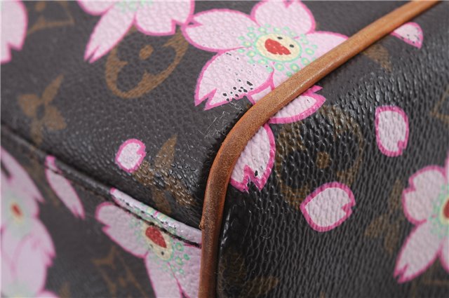 Auth Louis Vuitton Monogram Cherry Blossom Sac Retro PM Hand Bag M92012 LV 9016C