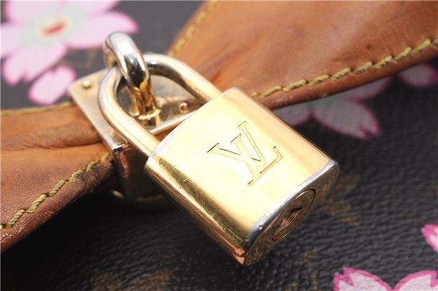 Auth Louis Vuitton Monogram Cherry Blossom Sac Retro PM Hand Bag M92012 LV 9016C