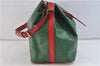 Auth Louis Vuitton Epi Petit Noe Bi-color Green x Red M44147 Shoulder Bag 9017C