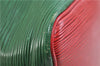 Auth Louis Vuitton Epi Petit Noe Bi-color Green x Red M44147 Shoulder Bag 9017C