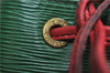 Auth Louis Vuitton Epi Petit Noe Bi-color Green x Red M44147 Shoulder Bag 9017C